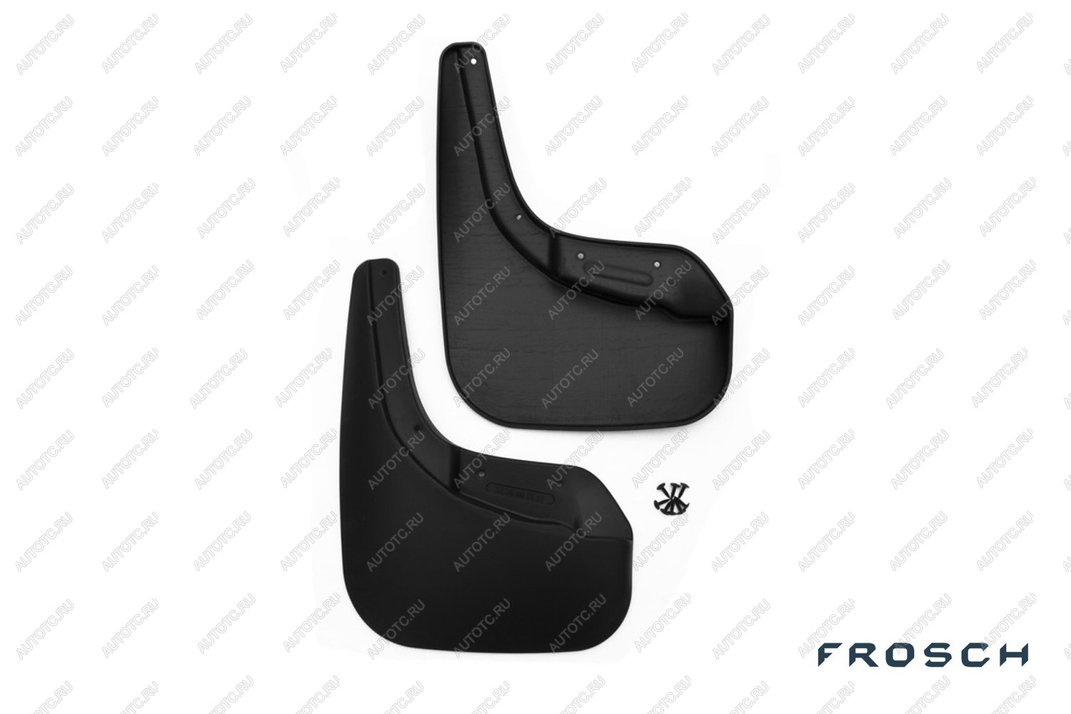4 799 р. Брызговики передние VOLKSWAGEN TOUAREG, 2015-2018 вн. 2 шт. (optimum) в коробке  Фольксваген Туарег FROSCH frosch.51.36.f13  с доставкой в г. Майкоп
