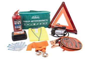 6 599 р. Автомобильный набор ARBORI Extra (Basic + трос 5 т, компрессор 35 л, провода) Arbori afek.extra.01  с доставкой в г. Майкоп. Увеличить фотографию 1