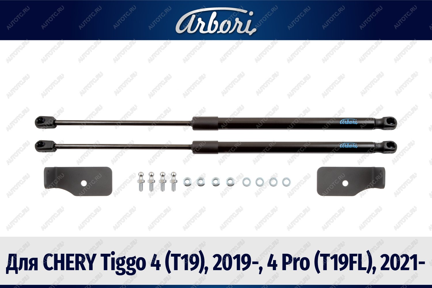 3 499 р. Упоры капота для CHERY Tiggo 4 (T19), 2019-, 4 Pro (T19FL), 2021-, к-т 2 шт  Черри Тигго 4 Arbori arbori.hd.017101  с доставкой в г. Майкоп