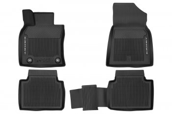 2 499 р. Всесезонные ковры в салонAll Weather Floor Mats TOYOTA Camry 2017-2021, 2021-, чёрн., 4 шт.  Тойота Камри TOYOTA pw21006003  с доставкой в г. Майкоп. Увеличить фотографию 1