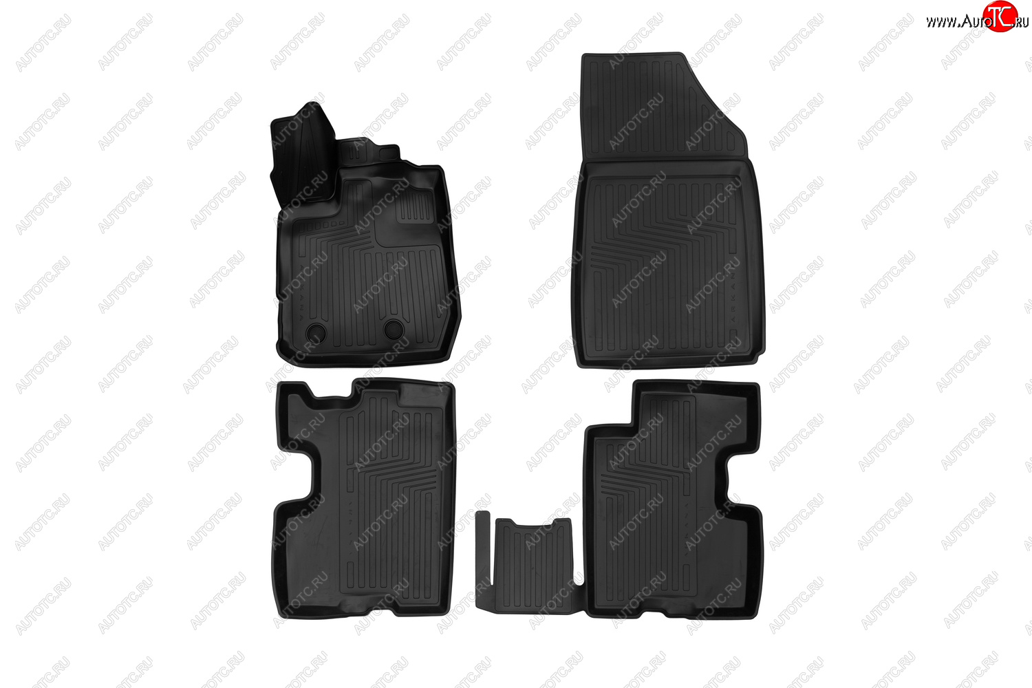 429 р. Rubber floor mats (vacuum)  Рено ЛДЖК RENAULT 7711821130  с доставкой в г. Майкоп