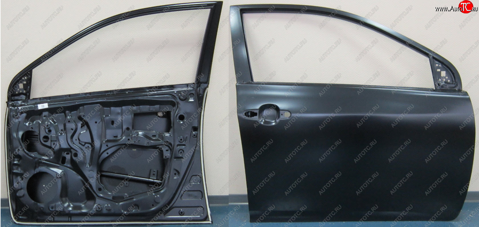 14 799 р. Правая дверь передняя BodyParts  Toyota Corolla  E150 (2006-2010) седан дорестайлинг (Неокрашенная)  с доставкой в г. Майкоп