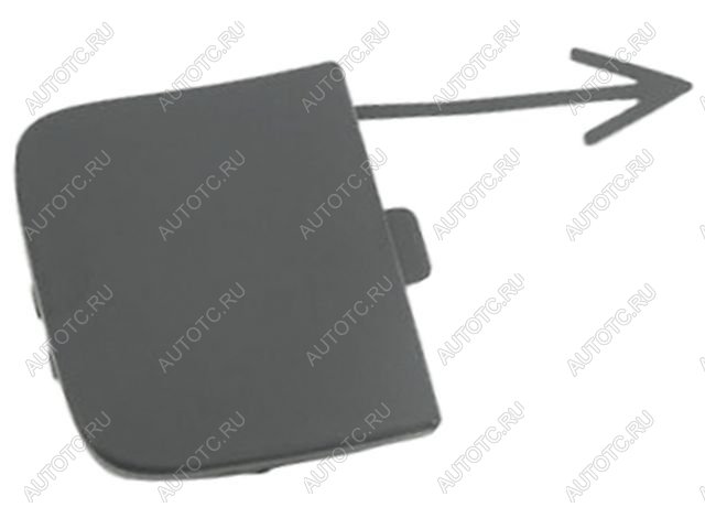399 р. Заглушка заднего бампера (под крюк) BodyParts Volkswagen Passat B7 седан (2010-2015) (неокрашенная)  с доставкой в г. Майкоп