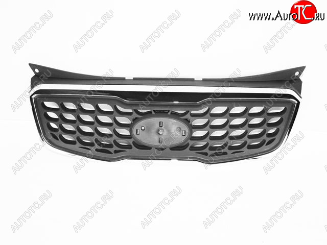 1 349 р. Решетка радиатора (пр-во Китай) BODYPARTS KIA Picanto 2 TA хэтчбэк 3 дв. дорестайлинг (2011-2015) (молдинг хром)  с доставкой в г. Майкоп