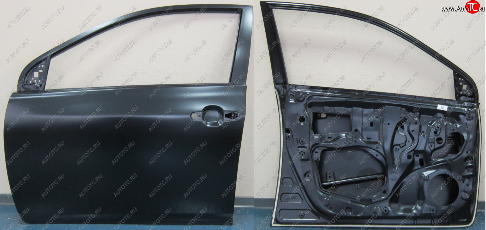 13 449 р. Левая дверь передняя BodyParts  Toyota Corolla  E150 (2006-2010) седан дорестайлинг (Неокрашенная)  с доставкой в г. Майкоп