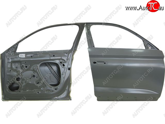 27 449 р. Правая дверь передняя BodyParts Skoda Kodiaq NU7 дорестайлинг (2017-2021) (Неокрашенная)  с доставкой в г. Майкоп