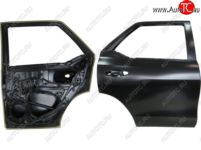 22 449 р. Правая дверь задняя BodyParts Toyota Fortuner AN160 дорестайлинг (2015-2020) (Неокрашенная)  с доставкой в г. Майкоп