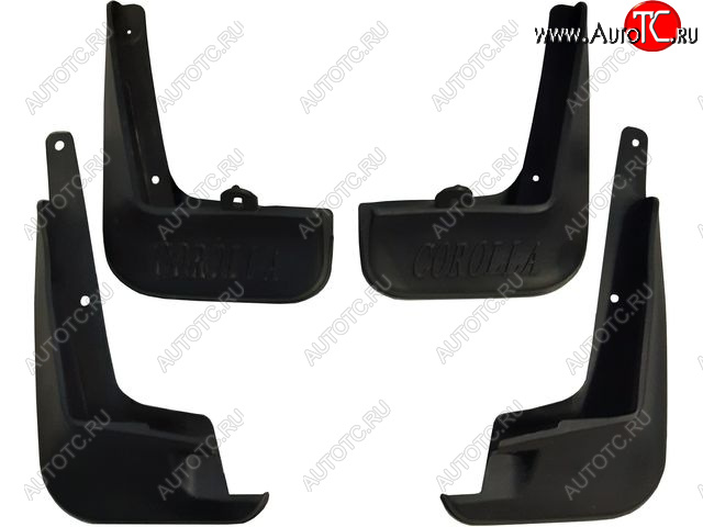 939 р. Комплект брызговиков (4 штуки) BodyParts Toyota Corolla E180 дорестайлинг (2013-2016)  с доставкой в г. Майкоп