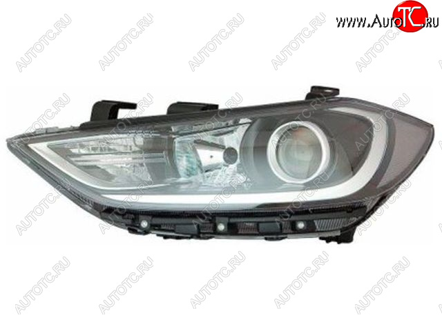 5 799 р. Левая фара (под корректор, линзован) BODYPARTS Hyundai Elantra AD дорестайлинг (2016-2019)  с доставкой в г. Майкоп
