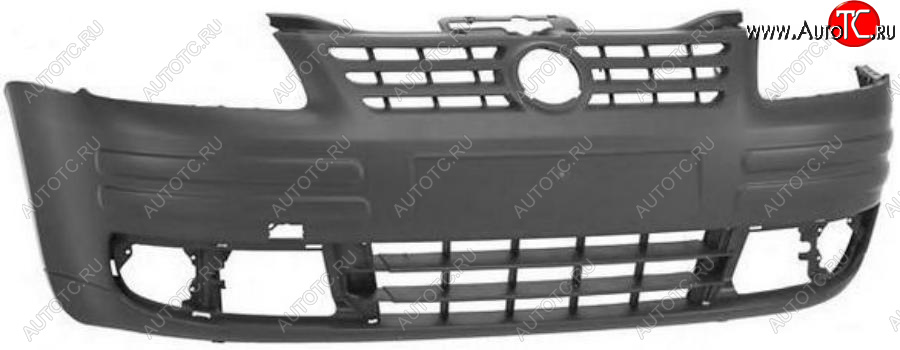 4 699 р. Бампер передний (Италия) BodyParts Volkswagen Caddy 2K рестайлинг (2010-2015) (Неокрашенный)  с доставкой в г. Майкоп