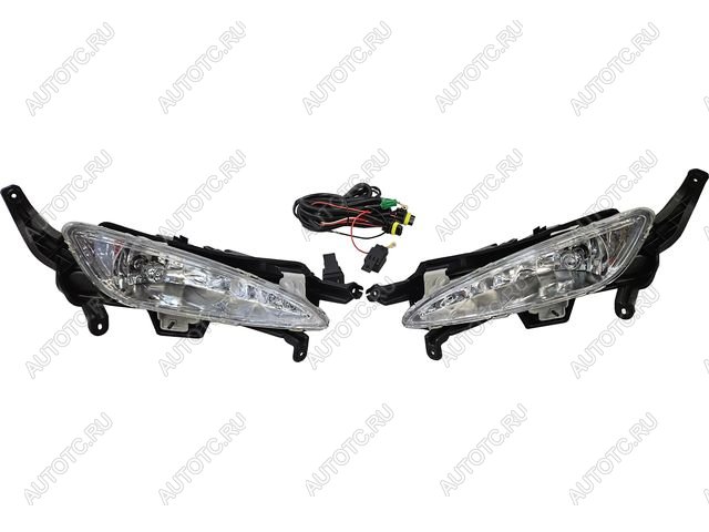 3 399 р. Противотуманные фары комплект (проводка, кнопка, пр-во Китай) BodyParts KIA Optima 3 TF дорестайлинг седан (2010-2013)  с доставкой в г. Майкоп