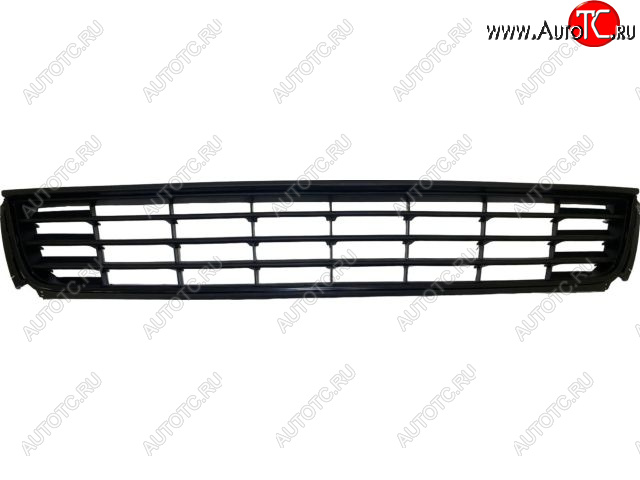 1 199 р. Центральная решетка переднего бампера (пр-во Китай) BODYPARTS  Volkswagen Polo  5 (2009-2015) седан дорестайлинг (молдинг черный)  с доставкой в г. Майкоп