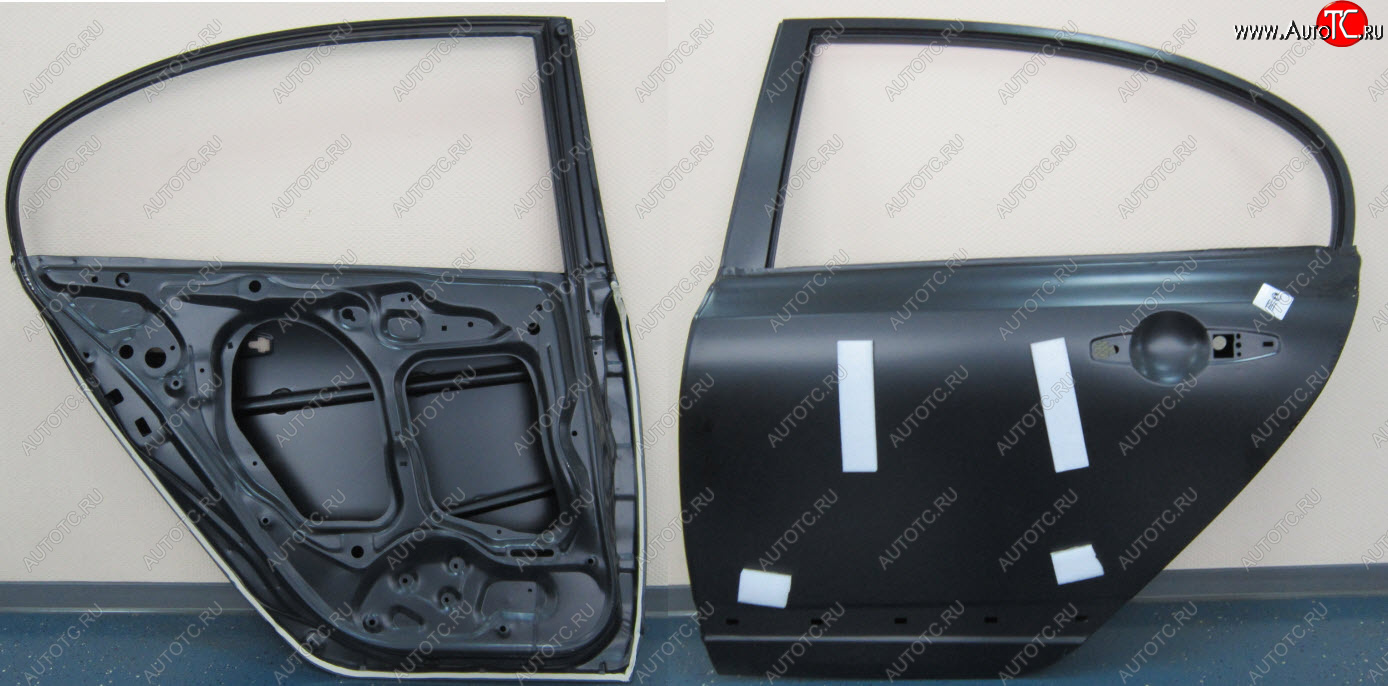 14 999 р. Левая дверь задняя BodyParts Honda Civic FD седан дорестайлинг (2005-2008) (Неокрашенная)  с доставкой в г. Майкоп