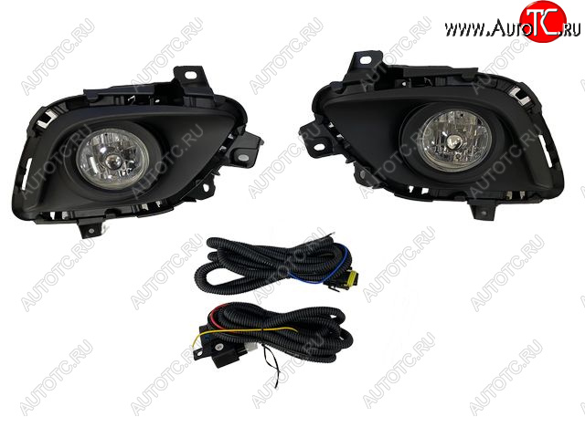 4 599 р. Комплект противотуманных фар (с проводкой, рамкой) BodyParts Mazda 6 GJ дорестайлинг седан (2012-2015)  с доставкой в г. Майкоп