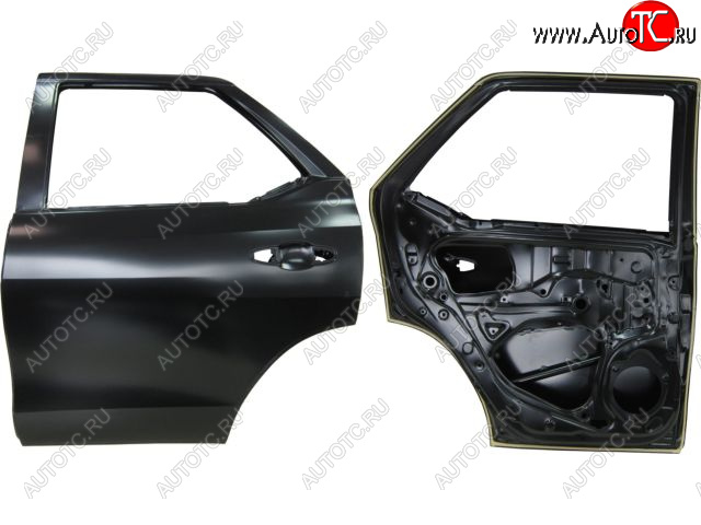 23 449 р. Левая дверь задняя BodyParts  Toyota Fortuner  AN160 (2015-2020) дорестайлинг (Неокрашенная)  с доставкой в г. Майкоп