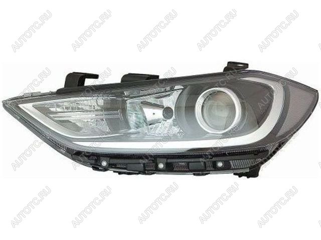 7 749 р. Левая фара (под корректор, диодная) BODYPARTS Hyundai Elantra AD дорестайлинг (2016-2019)  с доставкой в г. Майкоп