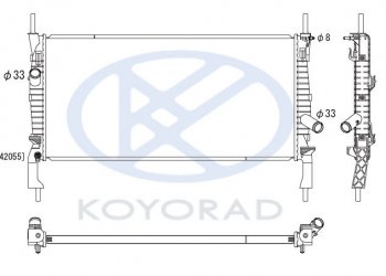 4 099 р. TRANSIT РАДИАТОР ОХЛАЖДЕН С КОНДИЦ (см.каталог) KOYORAD fdtrt06-912  с доставкой в г. Майкоп. Увеличить фотографию 1