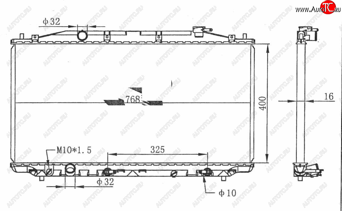 6 899 р. ACCORD 08- РАДИАТОР ОХЛАЖДЕН 2.4 AT BODYPARTS hdacr08-911  с доставкой в г. Майкоп