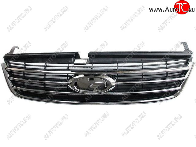 1 669 р. Решетка радиатора (пр-во Китай) BODYPARTS Ford Mondeo Mk4,BD дорестайлинг, седан (2007-2010) (хром)  с доставкой в г. Майкоп
