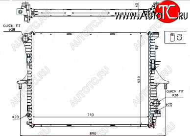 5 699 р. TOUAREG РАДИАТОР ОХЛАЖДЕН 2.5 TD (см.каталог) BODYPARTS vwtou02-913  с доставкой в г. Майкоп