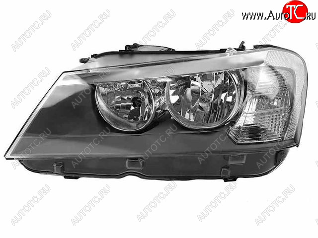 9 699 р. Левая фара (c электрокорректором) DEPO  BMW X3  F25 (2010-2014) дорестайлинг  с доставкой в г. Майкоп