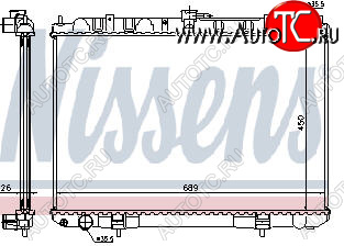 7 999 р. X-TRAIL РАДИАТОР ОХЛАЖДЕН 2.2 (дизель) (NISSENS) (AVA) NISSENS nnxtr01-910  с доставкой в г. Майкоп