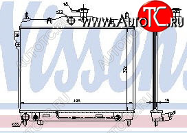 3 099 р. GETZ (372 x 495 mm) РАДИАТОР ОХЛАЖДЕН (см.каталог) BODYPARTS hngez02-912  с доставкой в г. Майкоп