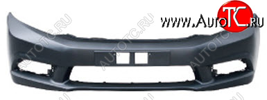 4 099 р. Бампер передний BodyParts Honda Civic FK2 хэтчбэк 5 дв. (2011-2016) (Неокрашенный)  с доставкой в г. Майкоп