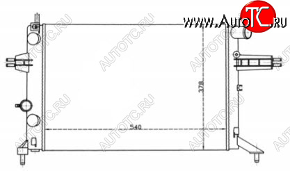 3 699 р. ASTRA 98- РАДИАТОР ОХЛАЖДЕН (см.каталог) BODYPARTS opast98-91a  с доставкой в г. Майкоп