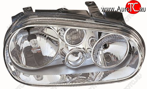 5 999 р. Левая фара передняя (с ПТФ) DEPO Volkswagen Golf 4 (1997-2003)  с доставкой в г. Майкоп