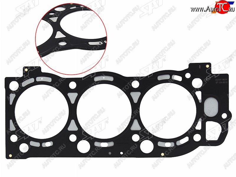 1 259 р. Прокладка ГБЦ TOYOTA LC PRADOSURFGRANVIA 5VZ 99-05 RH SAT ST-33-0010  с доставкой в г. Майкоп