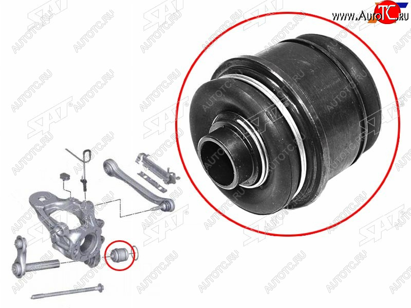 1 159 р. Сайлентблок BMW X5 06-18  X6 08-20 SAT ST-33326770985  с доставкой в г. Майкоп