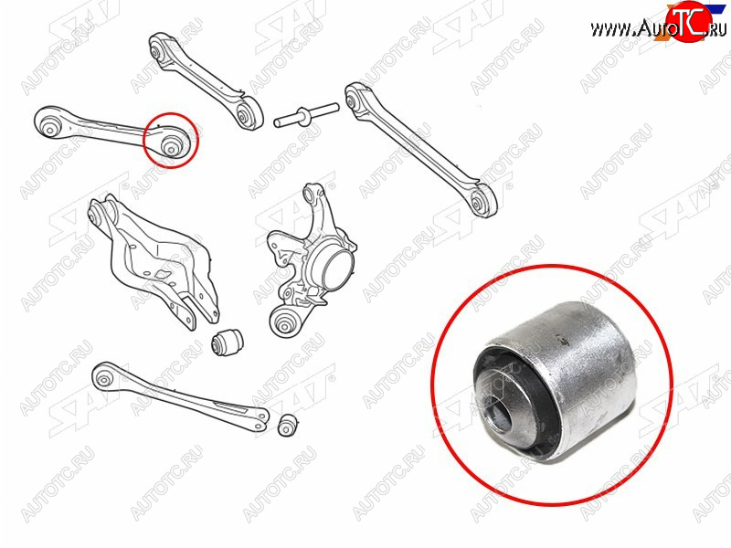 539 р. Сайлентблок BMW 1-Series 11-19  3-Series 11-19  2-Series 14-  3-Series Gran Turismo 13-20 SAT ST-33326792539B  с доставкой в г. Майкоп
