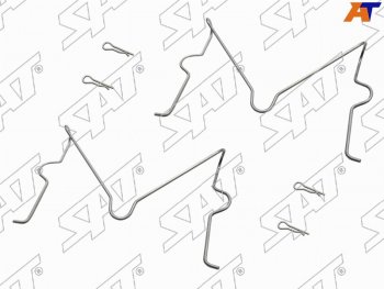 152 р. Комплект монтажный тормозных колодок FR TOYOTA LAND CRUISER PRADOSURF 02- SAT ST-349-0036  с доставкой в г. Майкоп. Увеличить фотографию 1