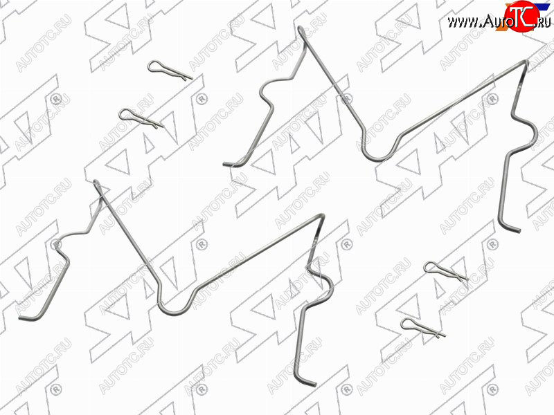 152 р. Комплект монтажный тормозных колодок FR TOYOTA LAND CRUISER PRADOSURF 02- SAT ST-349-0036  с доставкой в г. Майкоп