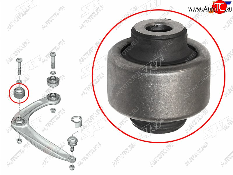 399 р. Сайлентблок Citroen Berlingo 08-22  C4 04-  Peugeot 308 07-15  Citroen C4 Aircross 12-16  DS4 12 SAT ST-352391  с доставкой в г. Майкоп