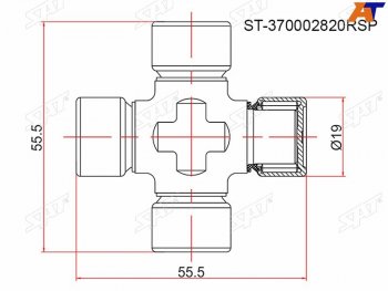 339 р. Крестовина RENAULT DUSTER 11- SAT ST-370002820RSP  с доставкой в г. Майкоп. Увеличить фотографию 1