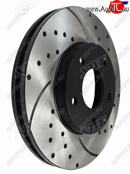7 999 р. Диски тормозные передние перфорированный Ø280mm SAT Nissan X-trail 2 T31 рестайлинг (2010-2015)  с доставкой в г. Майкоп