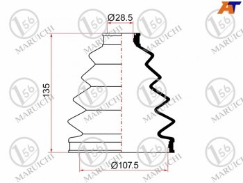1 129 р. Пыльник ШРУСа наружный TOYOTA LAND CRUISER 100 ##J101 98-07 MARUICHI 02-145  с доставкой в г. Майкоп. Увеличить фотографию 1