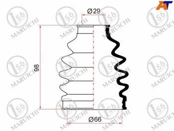 679 р. Пыльник ШРУСа наружный RR TOYOTA MARK 2MARK 2 BLIT GX11#JZX11#VEROSSA GX11#JZX110 1JZFSE MARUICHI 02-156  с доставкой в г. Майкоп. Увеличить фотографию 1