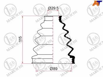 899 р. Пыльник ШРУСа наружный TOYOTA LAND CRUISER PRADO 96-08 MARUICHI 02-153  с доставкой в г. Майкоп. Увеличить фотографию 1