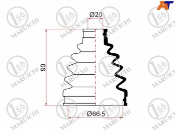 629 р. Пыльник ШРУСа наружный TOYOTA PASSO KGC1# QNC10 1KRFEMITSUBISHI PAJERO MINI H58A H53 58A MARUICHI 02-167  с доставкой в г. Майкоп. Увеличить фотографию 1