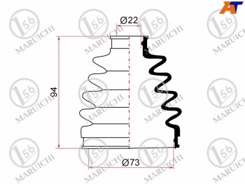 669 р. Пыльник ШРУСа наружный SUBARU FORESTER SH 07-13 MARUICHI 02-182  с доставкой в г. Майкоп. Увеличить фотографию 1