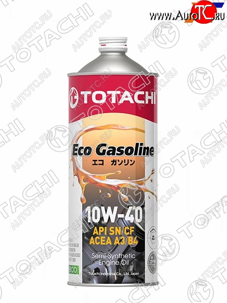 1 169 р. Масло моторное полусинтетическое TOTACHI Eco Gasoline 10W-40 SNCF, A3B4 1л TOTACHI 10901  с доставкой в г. Майкоп