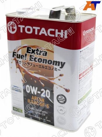 4 749 р. Масло моторное синтетическое TOTACHI Extra Fuel Economy 0W-20 SN, GF-5 4л TOTACHI 11404  с доставкой в г. Майкоп. Увеличить фотографию 1