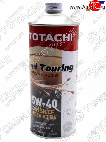 1 399 р. Масло моторное синтетическое TOTACHI Grand Touring 5W-40 SNCF, A3B4 1л TOTACHI 11901  с доставкой в г. Майкоп