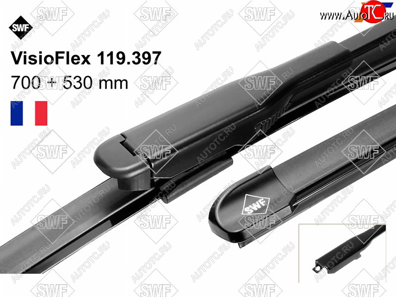 3 099 р. Комплект щеток стеклоочистителя 700мм+530мм MERCEDES-BENZ ML-CLASS 05-11 GL-CLASS 06-12             SWF 119397  с доставкой в г. Майкоп