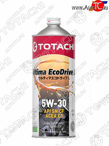 1 299 р. Масло моторное синтетическое TOTACHI Ultima Ecodrive L 5W-30 SNCF, C3 1л TOTACHI 12101  с доставкой в г. Майкоп
