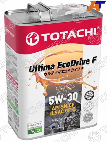 4 749 р. Масло моторное синтетическое TOTACHI Ultima Ecodrive F 5W-30 SN/CF, A5/B5, GF-5 4л TOTACHI 12204 TOTACHI 12204  с доставкой в г. Майкоп. Увеличить фотографию 2