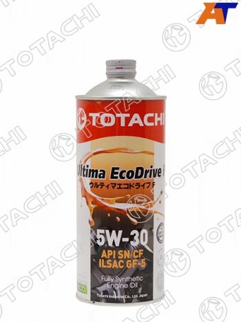 1 239 р. Масло моторное синтетическое TOTACHI Ultima Ecodrive F 5W-30 SNCF, A5B5, GF-5 1л                   TOTACHI 12201  с доставкой в г. Майкоп. Увеличить фотографию 1